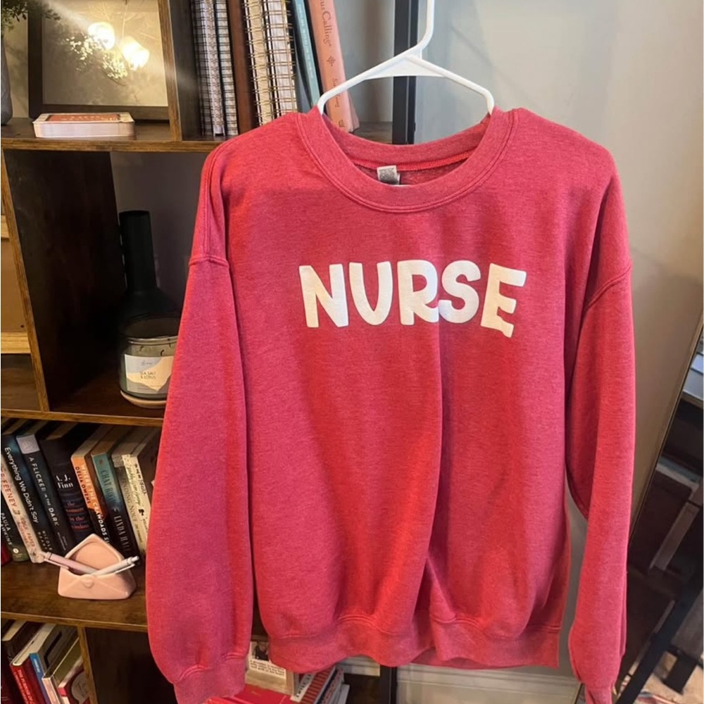 Red 'Nurse' Sweatshirt